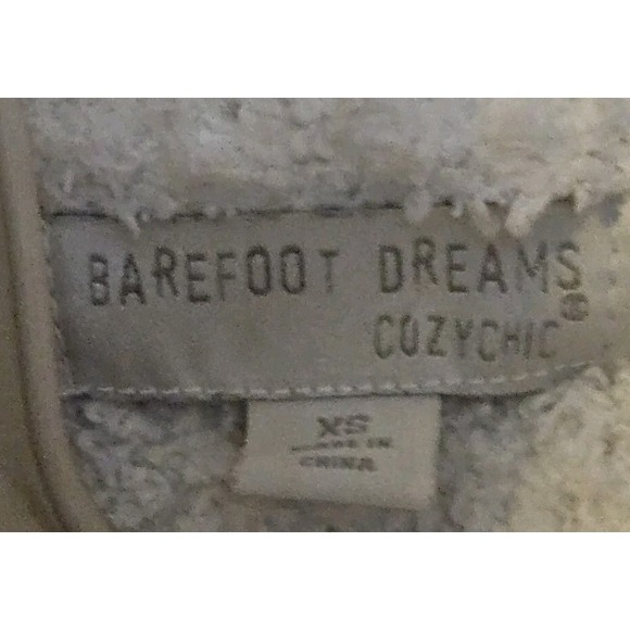 Barefoot Dreams Cozy Chic Boardwalk Open Cardigan Pearl Womens Size XS Pockets - Picture 5 of 5